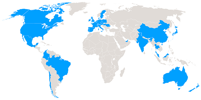 Hays worldwide - world map