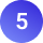 Icon - Number 5 in purple