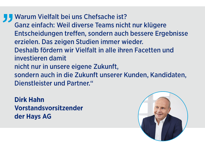 Dirk Hahn über Vielfalt bei Hays Dirk Hahn über Vielfalt bei Hays