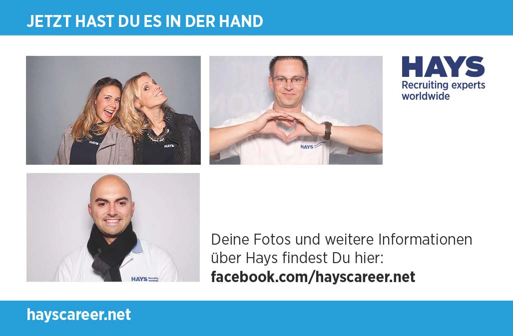 So könnte Dein Foto von und mit Hays aussehen