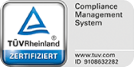 Certificate - TÜV Rheinland Compliance Management System